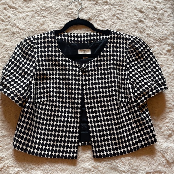NWOT Ann Taylor Loft Cropped Houndstooth Jacket - Picture 16 of 16